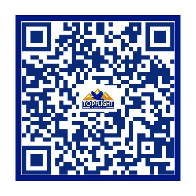 QR code for the Topflight Google review page